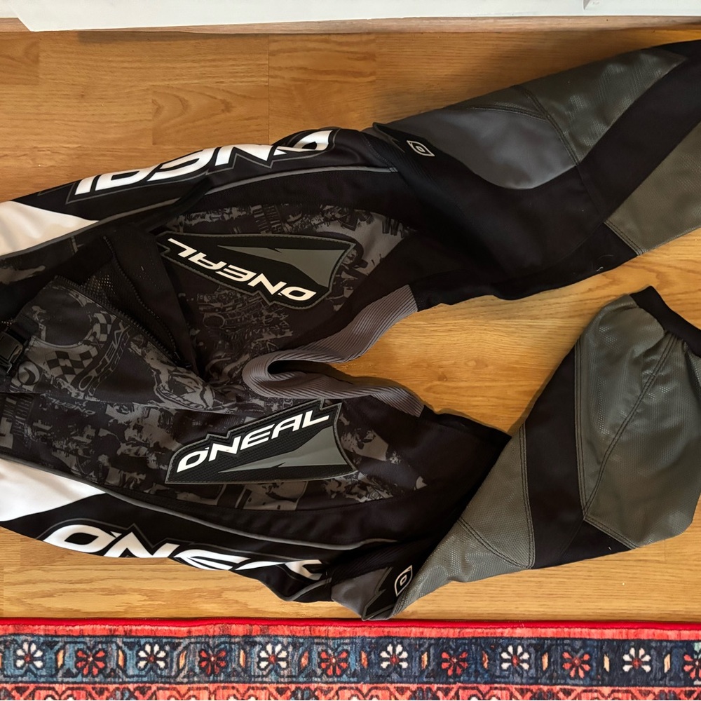 Size 32 O'Neal Black and Gray Motocross Pants